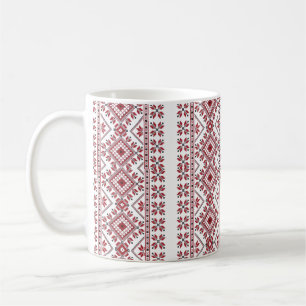 Traditional Motif, Romanian Traditional Motif  T-S Coffee Mug