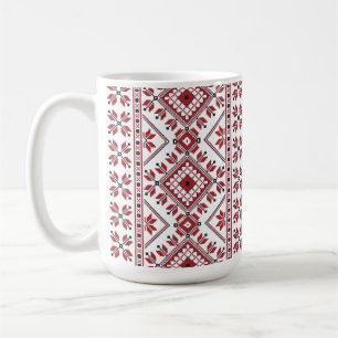 Traditional Motif, Romanian Traditional Motif  T-S Coffee Mug