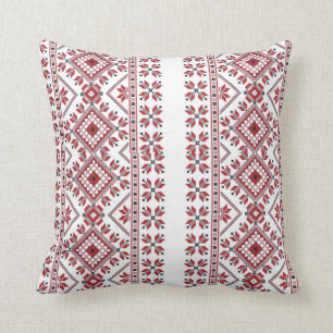 Traditional Motif, Romanian Traditional Motif  T-S Cushion