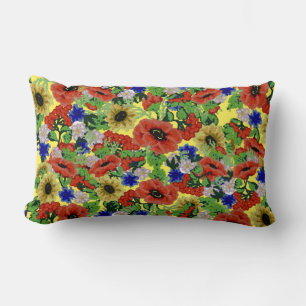 Traditional Motif, Romanian Traditional Motif T-S Lumbar Cushion