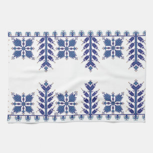 Traditional Motif, Romanian Traditional Motif  T-S Tea Towel