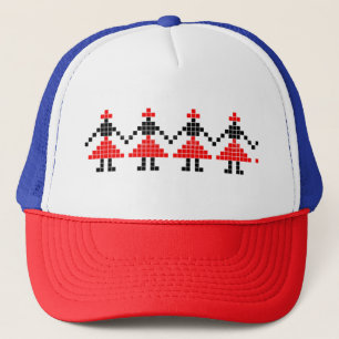 Traditional Motif, Romanian Traditional Motif T-S Trucker Hat