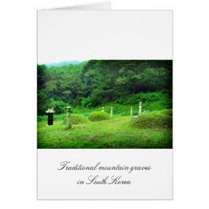 Traditional mountain graves in South Korea
