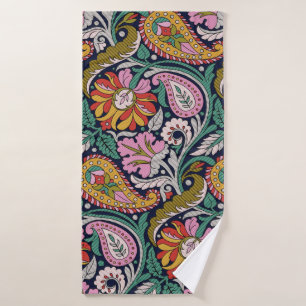 Traditional Mughal Allover Designart,asian,backgro Bath Towel