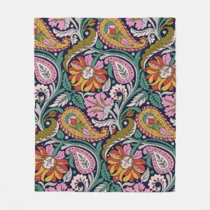 Traditional Mughal Allover Designart,asian,backgro Fleece Blanket