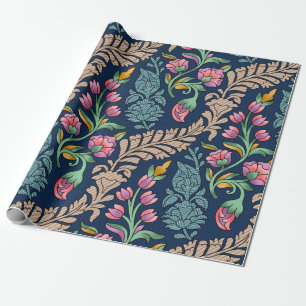 Traditional Mughal Allover Designart,pattern,flora Wrapping Paper