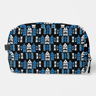 Traditional Netherlands Folk Art Print Dopp Kit