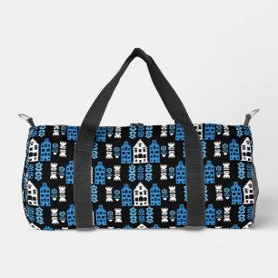 Traditional Netherlands Folk Art Print Duffle Bag