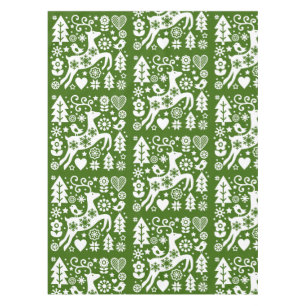Traditional Nordic Christmas Decor Tablecloth