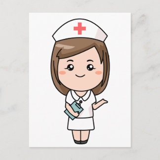 Traditional Nurse Postcard