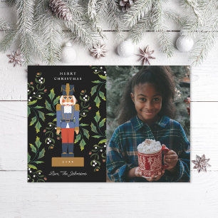 Traditional Nutcracker Photo Holiday Card