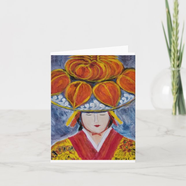 Traditional Okinawan Dancer 3 Card (Front)