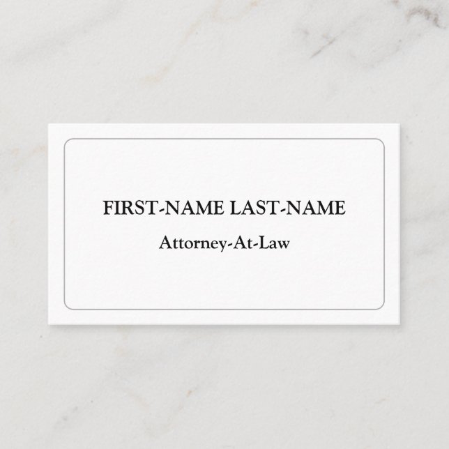 Traditional, Old Fashioned Business Card (Front)