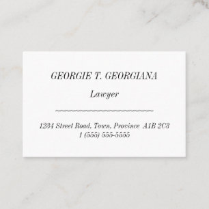 Traditional, Old Fashioned Business Card