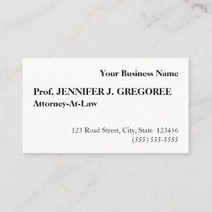 Traditional, Old Fashioned Business Card