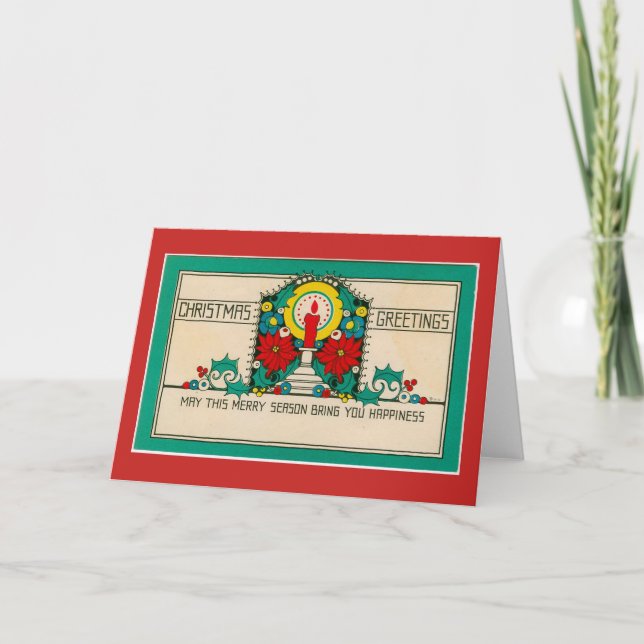 Traditional Old Fashioned Christmas Card (Front)