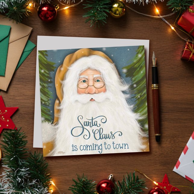 Traditional Old World Santa Christmas Holiday Card (Creator Uploaded)