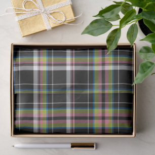 Traditional Olive Green Tartan Pattern Modern  Tissue Paper