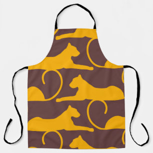 Traditional orient ornament. Classic golden patter Apron