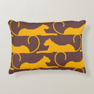 Traditional orient ornament. Classic golden patter Decorative Cushion