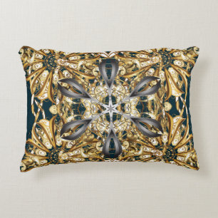 Traditional orient ornament. Classic vintage backg Decorative Cushion