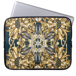 Traditional orient ornament. Classic vintage backg Laptop Sleeve