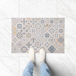 Traditional ornament Portuguese and Spanish Boho  Doormat