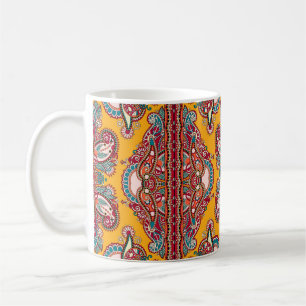 Traditional ornamental floral paisley bandanna. Yo Coffee Mug