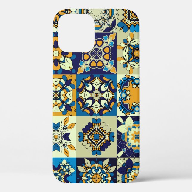 Traditional ornate decorative tiles. Abstract back Case-Mate iPhone Case (Back)