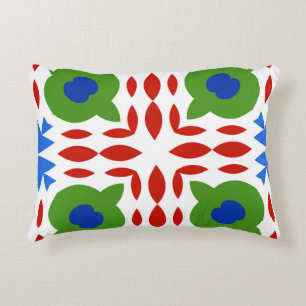 Traditional ornate mexican talavera. Hand drawn de Decorative Cushion