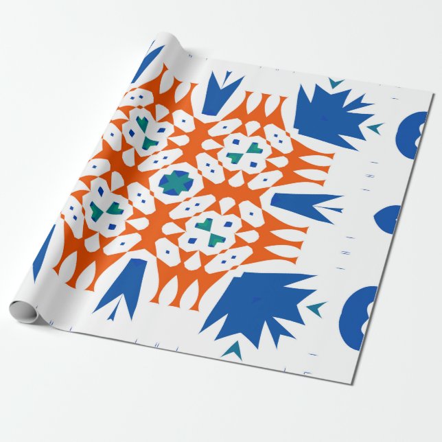 Traditional ornate mexican talavera. Hand drawn de Wrapping Paper (Unrolled)