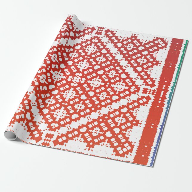 Traditional ornate mexican talavera. Modern design Wrapping Paper (Unrolled)