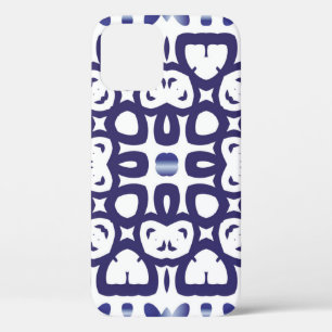 Traditional ornate portuguese azulejo. Vintage sea iPhone 12 Case