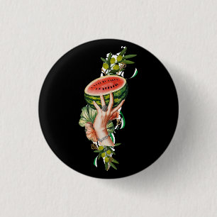Traditional Palestine elements in palestine map 3 Cm Round Badge