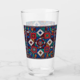 Traditional Palestine Embroidery tatreez colourfu Glass