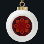Traditional Palestine Embroidery tatreez Pattern   Ceramic Ball Christmas Ornament<br><div class="desc">This is a trational Palestine Embroidery tatreez Pattern design For Palestinians, Palestine lovers Pro-Palestinian, or, everyone who supports freedom and justice and fights injustice. To all supporters of the just Palestinian cause. Rise and support the liberation of Palestine and Gaza and the establishment of peace in Jerusalem. Designed by Peace...</div>