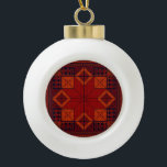 Traditional Palestine Embroidery tatreez Pattern   Ceramic Ball Christmas Ornament<br><div class="desc">This is a trational Palestine Embroidery tatreez Pattern design For Palestinians, Palestine lovers Pro-Palestinian, or, everyone who supports freedom and justice and fights injustice. To all supporters of the just Palestinian cause. Rise and support the liberation of Palestine and Gaza and the establishment of peace in Jerusalem. Designed by Peace...</div>
