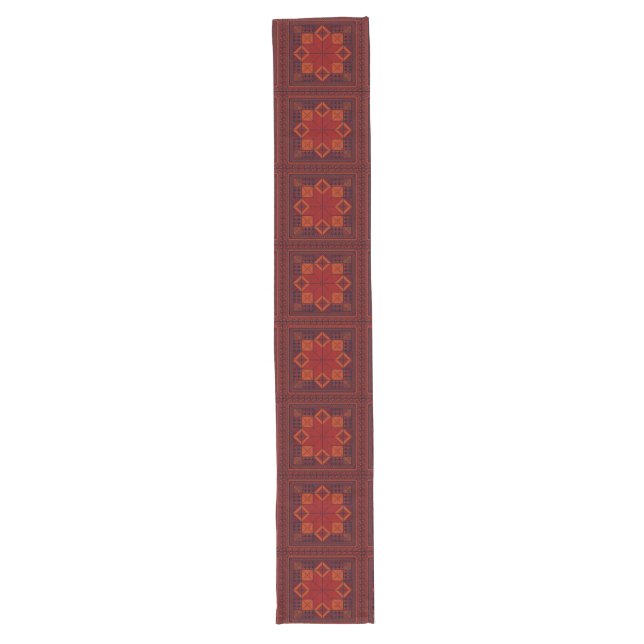traditional Palestine Embroidery Tatreez Pattern  Long Table Runner (Front)