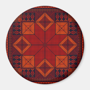 Traditional Palestine Embroidery tatreez Pattern   Magnet