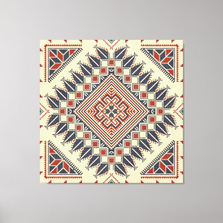 Traditional Palestinian embroidery Canvas Print
