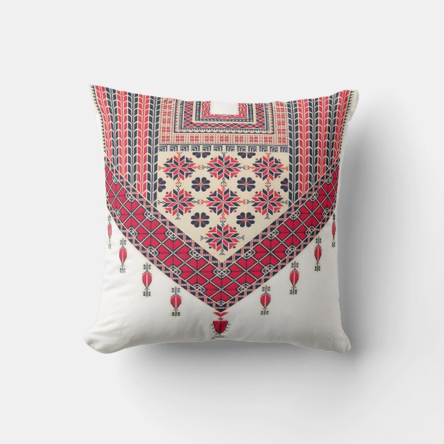 Traditional Palestinian Embroidery  Cushion (Front)