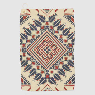 Traditional Palestinian embroidery Golf Towel