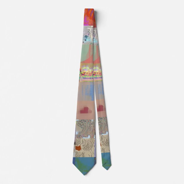 Traditional Patchwork Geometric Pattern Tie (Front)