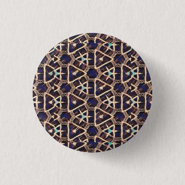 traditional pattern 3 cm round badge (Front)