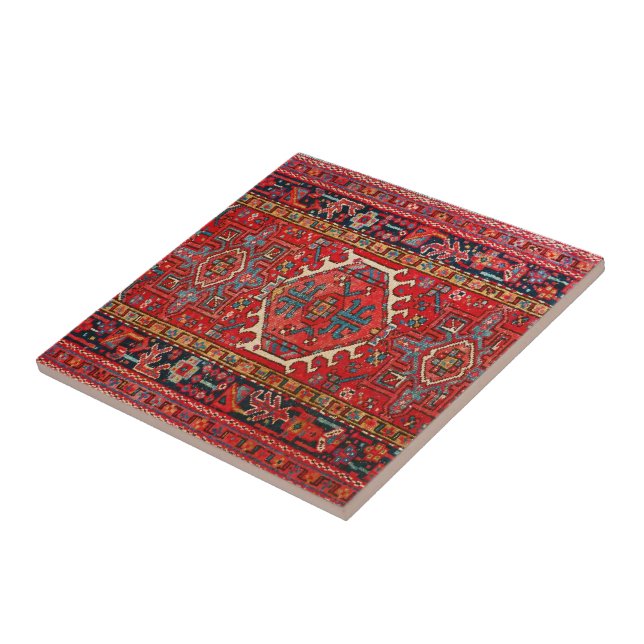 Traditional Persian rug  Ceramic Tile (Side)