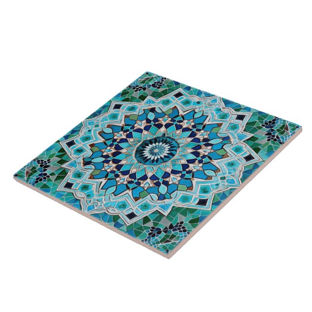 Traditional Persian Traditional Ornamental Art 5 Ceramic Tile (Side)