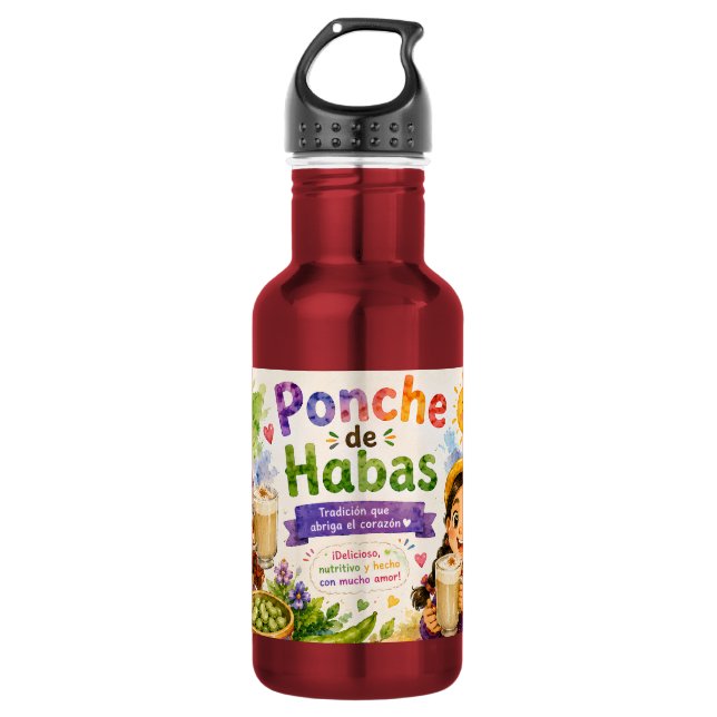 TRADITIONAL PERUVIAN DRINK 532 ML WATER BOTTLE (Front)