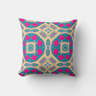 Traditional, Peruvian patchwork, tile pattern Cushion