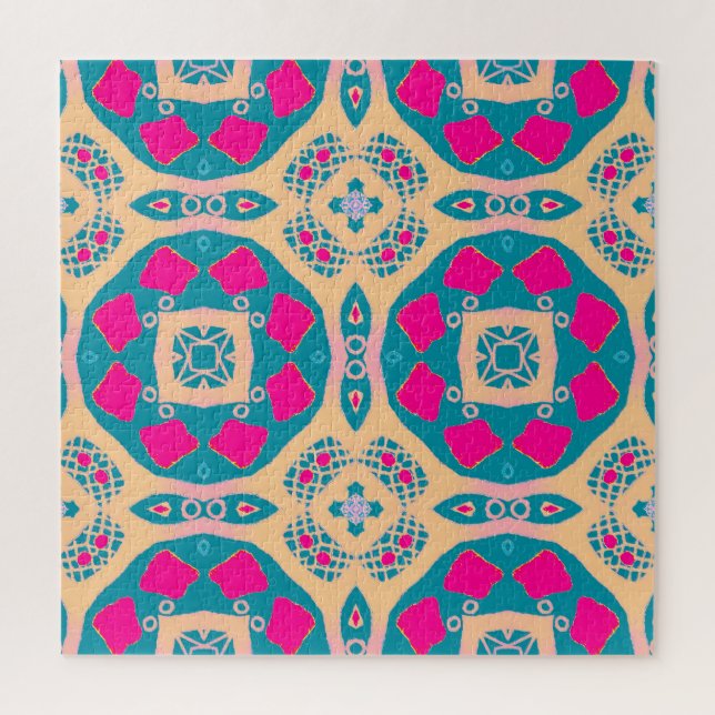 Traditional, Peruvian patchwork, tile pattern Jigsaw Puzzle (Vertical)