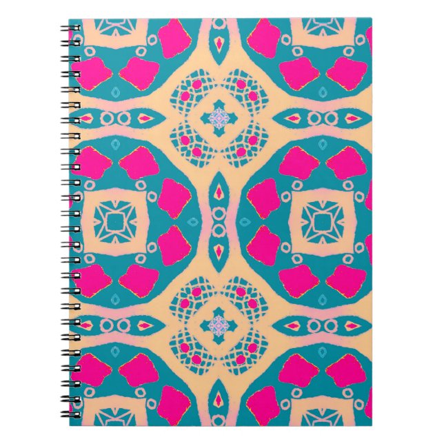 Traditional, Peruvian patchwork, tile pattern Notebook (Front)